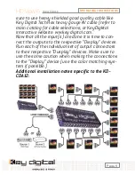 Предварительный просмотр 6 страницы Key Digital HD View 12 Operating Instructions Manual