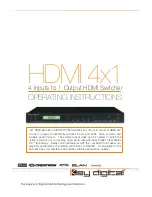 Preview for 1 page of Key Digital HDMI4x1 Operating Instructions Manual