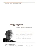 Preview for 24 page of Key Digital HDMI4x1 Operating Instructions Manual