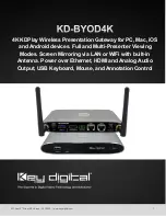 Preview for 1 page of Key Digital KD-BYOD4K Quick Start Manual