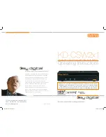 Key Digital KD-CSW2X1 Operating Instructions Manual preview