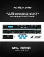 Предварительный просмотр 1 страницы Key Digital KD-EXMLVVRx Manual