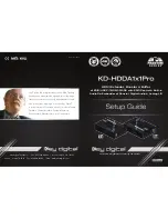 Key Digital KD-HDDA1x1Pro Setup Manual preview