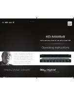 Key Digital KD-MAX8x8 Operating Instructions Manual предпросмотр