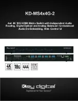 Key Digital KD-MS4x4G-2 Manual preview