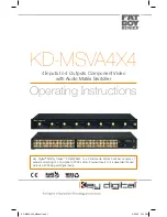 Key Digital KD-MSVA4X4 FatBOY Operating Instructions Manual предпросмотр