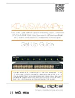 Предварительный просмотр 1 страницы Key Digital KD-MSVA4X4Pro Setup Manual