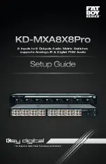 Предварительный просмотр 1 страницы Key Digital KD-MXA8X8Pro FatBOY Setup Manual