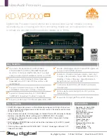 Key Digital KD-VP2000 Specifications preview