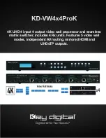 Предварительный просмотр 1 страницы Key Digital KD-VW4x4ProK Manual