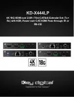Key Digital KD-X444LP Operation Manual preview