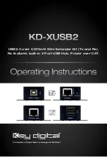 Preview for 1 page of Key Digital KD-XUSB2 Operating Instructions Manual