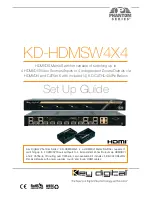 Preview for 1 page of Key Digital Phantom KD-HDMSW4X4 Setup Manual