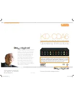 Key Digital Xplosion Series KD-CDA6 Operating Instructions Manual preview