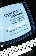 Key Tronic KB 5151jr Operator'S Manual preview