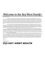 Preview for 2 page of Key West Boats 210 bay reef Quick Manual And Schematics