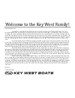 Предварительный просмотр 2 страницы Key West Boats 239DFS Quick Manual And Schematics