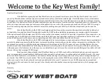 Предварительный просмотр 2 страницы Key West Boats 239FS Quick Manual And Schematics