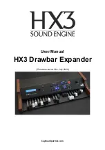 KEYBOARDPARTNER HX3 Drawbar Controller User Manual предпросмотр