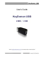 Keydemon USB 2GB User Manual предпросмотр