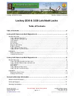 Preview for 2 page of Keyless Entry Lockey 2230 Latchbolt Overviews & Installation Instructions