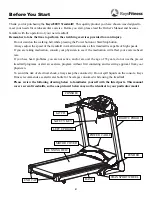 Preview for 4 page of Keys Fitness 4500T Owner'S Manual