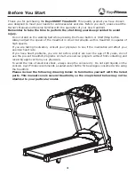 Preview for 4 page of Keys Fitness 6600t Owner'S Manual