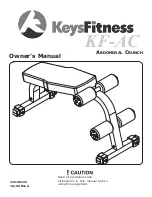 Keys Fitness AbdominAl CrunCh KF-AC Owner'S Manual preview