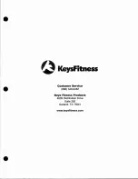 Preview for 21 page of Keys Fitness Alliance A7e Owner'S Manual