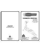 Keys Fitness Alliance ET900D Owner'S Manual preview