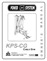 Keys Fitness Cable Gym KPS-CG Owner'S Manual preview