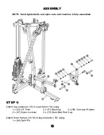 Preview for 9 page of Keys Fitness Cable Gym KPS-CG Owner'S Manual