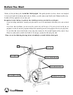 Preview for 4 page of Keys Fitness CardioMax 700u Upright Owner'S Manual