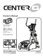 Keys Fitness Center G CG1 Owner'S Manual preview