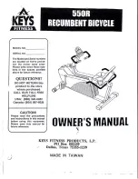 Keys Fitness CM550R Owner'S Manual preview