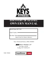 Keys Fitness DISCOVERY 120 Owner'S Manual preview