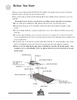 Предварительный просмотр 5 страницы Keys Fitness Discovery 320 Owner'S Manual