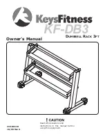 Keys Fitness Dumbbell Rack 3ft KF-DB3 Owner'S Manual preview