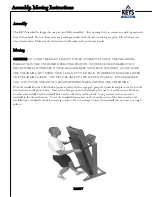 Preview for 7 page of Keys Fitness EC1500-C Owner'S Manual