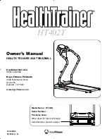 Preview for 1 page of Keys Fitness HEALTH TRAINER 402t Owner'S Manual