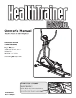 Предварительный просмотр 1 страницы Keys Fitness Health Trainer 440 Owner'S Manual