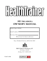 Keys Fitness Health Trainer 801 Owner'S Manual preview