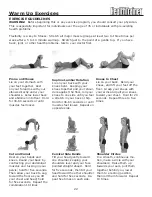 Preview for 22 page of Keys Fitness HealthTrainer 760T Owner'S Manual