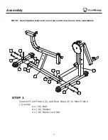 Preview for 6 page of Keys Fitness KF-LEGM Owner'S Manual