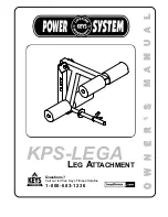 Keys Fitness Leg Attachment KPS-LEGA Owner'S Manual предпросмотр