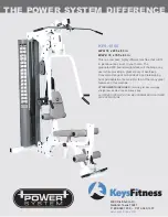 Keys Fitness Power System Difference KPS-1550 Specification Sheet preview