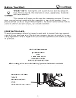 Preview for 3 page of Keys Fitness Power System KF-2060 Owner'S Manual