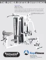 Keys Fitness Power System KPS-2250 Specifications preview