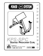 Keys Fitness Seated Preacher Curl KPS-SPC Owner'S Manual предпросмотр