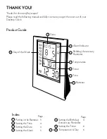 Preview for 2 page of Keyscaper Desktop Clock Product Manual